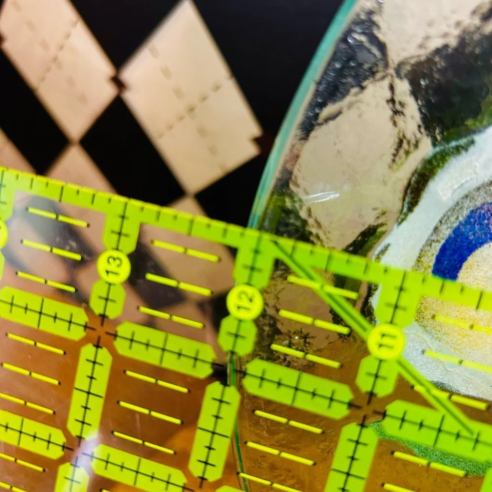 Oyster Shell Motif Fused Glass Platter & Bowl Set — Iridescent Coastal Art Glass - Picture 11 of 16